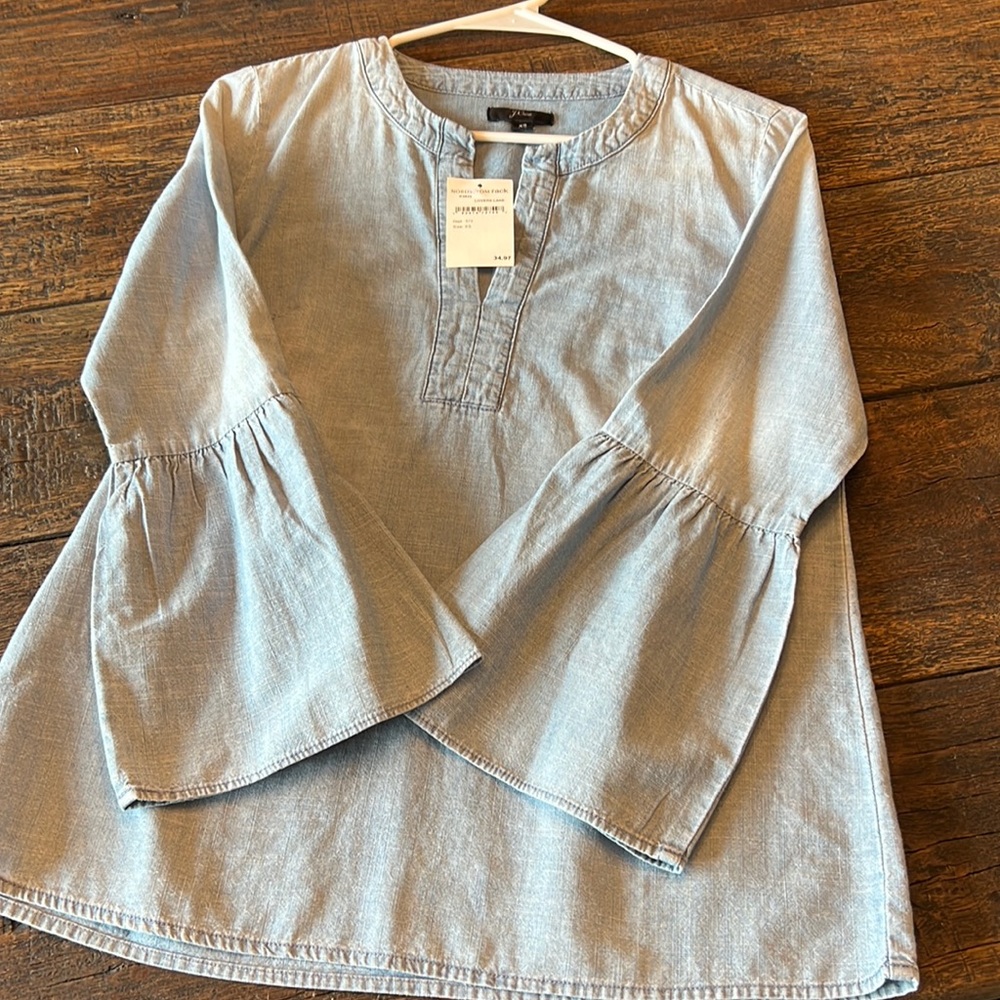 Jcrew womens light jean top size XS